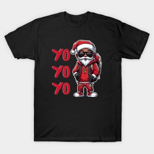 Black-Santa T-Shirt